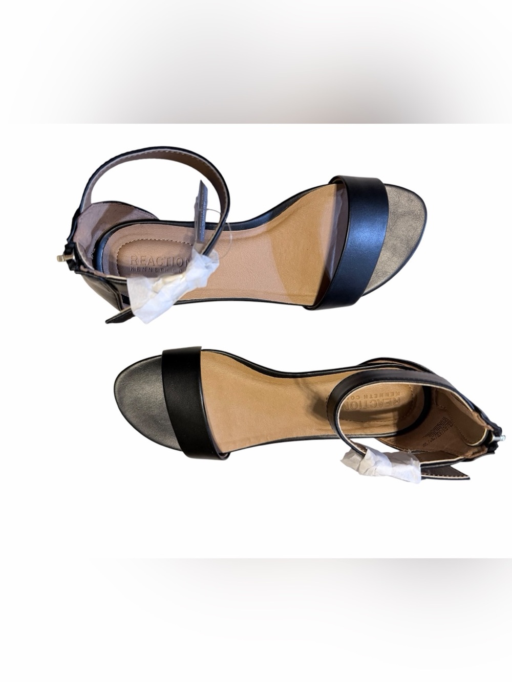 🌼🌟New Kenneth Cole Reaction Black Ankle-Strap Women’s Sandals Size 5.5M - Picture 3 of 7